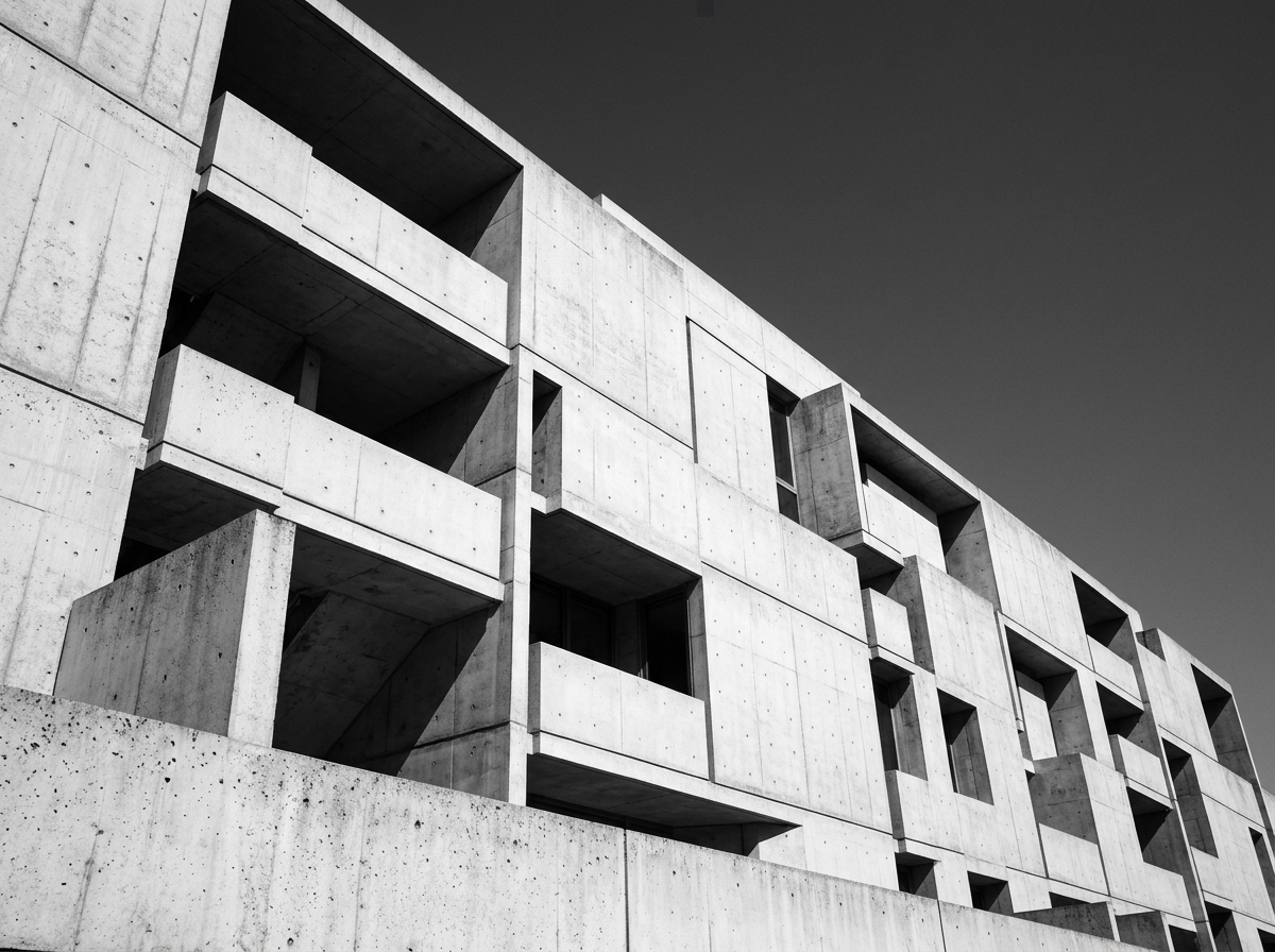 Minimalist architectural facade