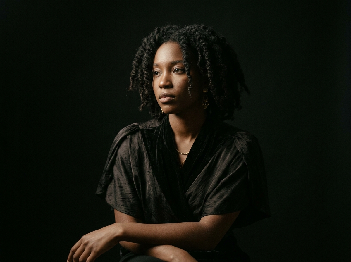 Chiaroscuro studio portrait